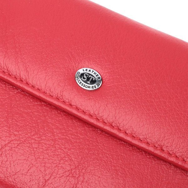 Портмоне для женщин с блоком для карт из натуральной кожи ST Leather 22699 Красный b22699 фото