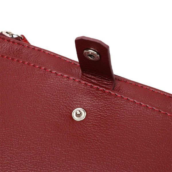 Яскравий жіночий гаманець-клатч з натуральної шкіри ST Leather 19433 Бордовий b19433 фото