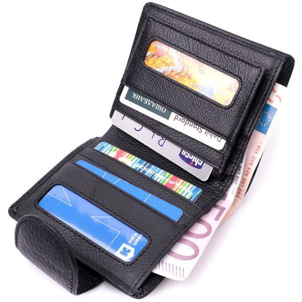 Кошелек для женщин вертикального типа из натуральной кожи ST Leather 22451 Черный b22451 фото