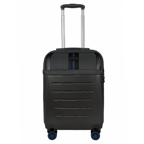 Валіза Semi Line 20" (S) Dark Brown/Blue Line (T5736-1) DDAS303803 фото