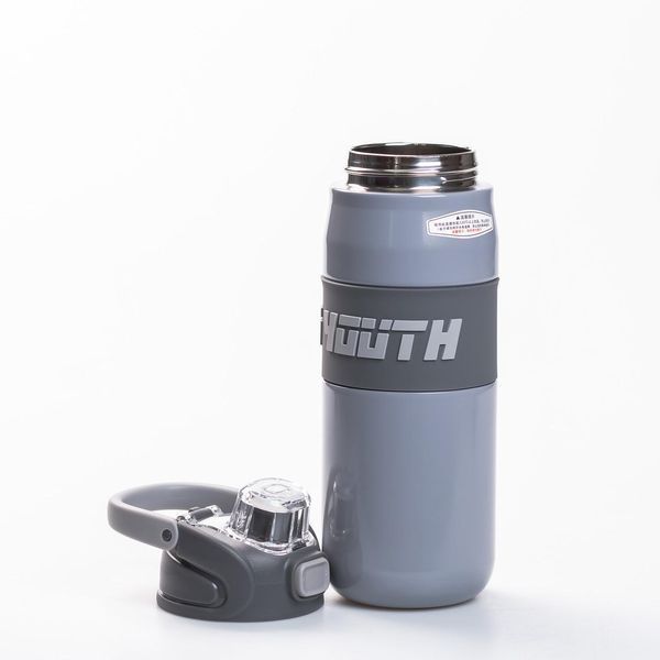 Термос спортивный TO YOUTH 680 мл с мундштуком серый HP-14-54G фото