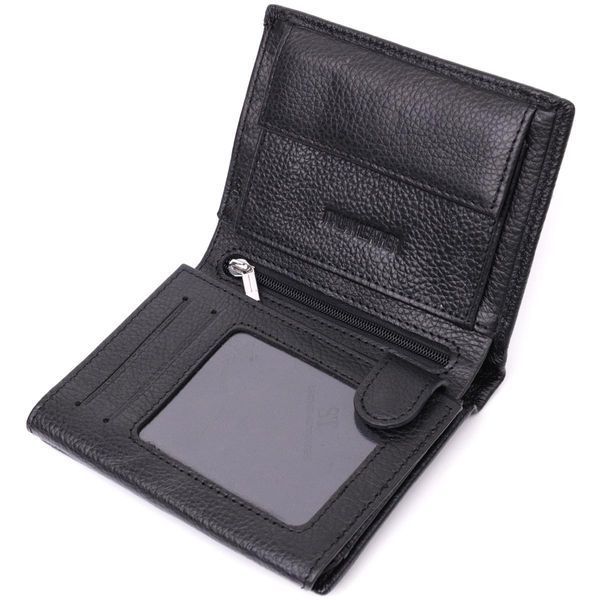 Вертикальный кошелек для мужчин из натуральной кожи ST Leather 22464 Черный b22464 фото