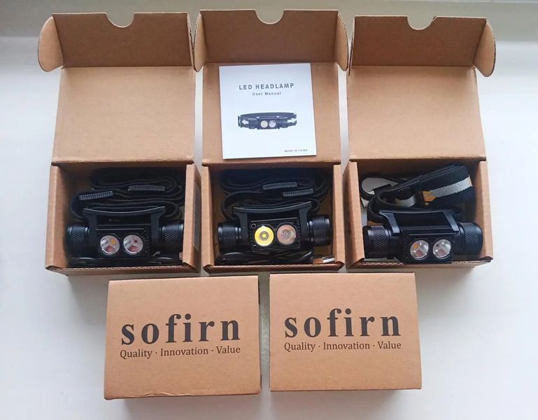 Тактический налобный фонарь Sofirn H25LR с красным светом 660лм L256012 фото