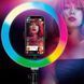 Светодиодная кольцевая лампа MJJ-30 LED RGB &Oslash;30 см USB + держатель L900258 фото 4