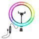 Светодиодная кольцевая лампа MJJ-30 LED RGB &Oslash;30 см USB + держатель L900258 фото 1
