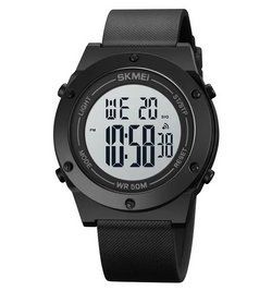 Мужские спортивные часы Skmei 1772 Черные с белым L900719 фото