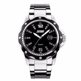 Чоловічий наручний годинник Skmei Robby Steel 0992S Сріблястий з чорним L099223 фото