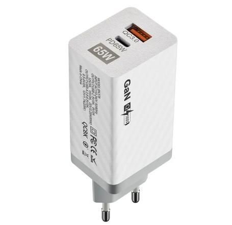 Зарядное устройство GaN BK378 USB Type-C 65W Сетевой адаптер L37800 фото