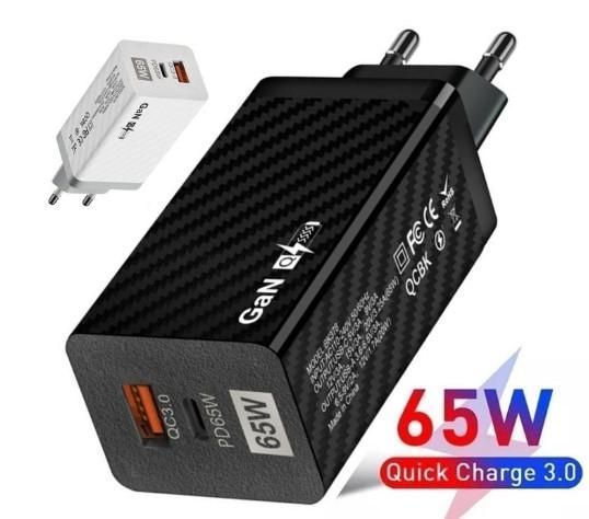 Зарядное устройство GaN BK378 USB Type-C 65W Сетевой адаптер L37800 фото
