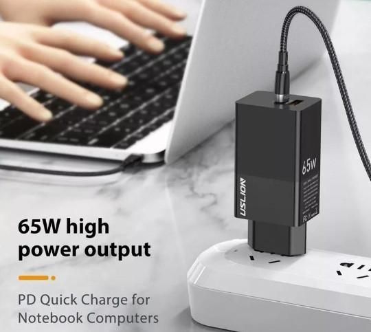 Зарядное устройство GaN BK378 USB Type-C 65W Сетевой адаптер L37800 фото
