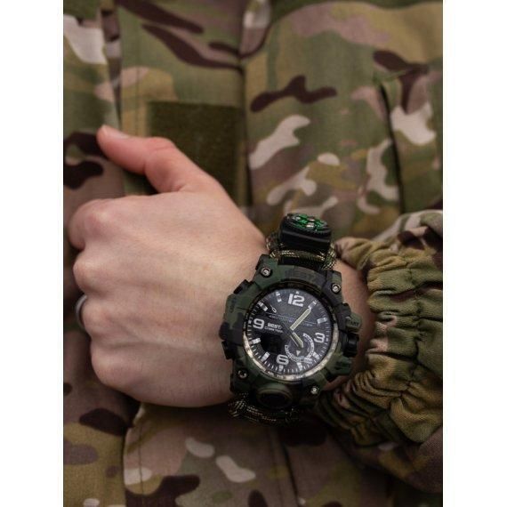 Чоловічий наручний годинник Besta Military з компасом (Камуфляж) L703008 фото