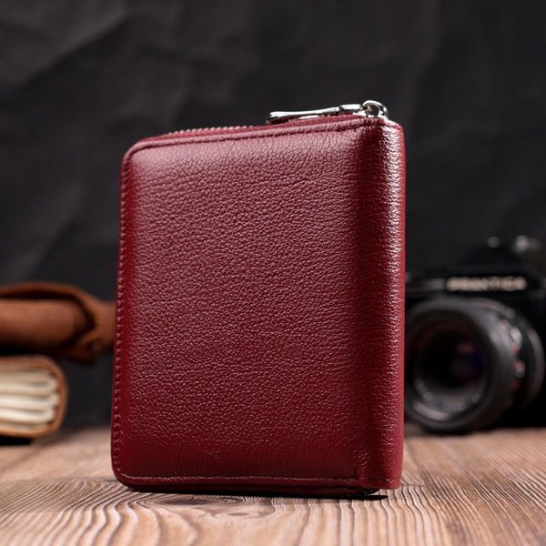 Практичный кошелек для женщин из натуральной кожи ST Leather 22450 Бордовый b22450 фото