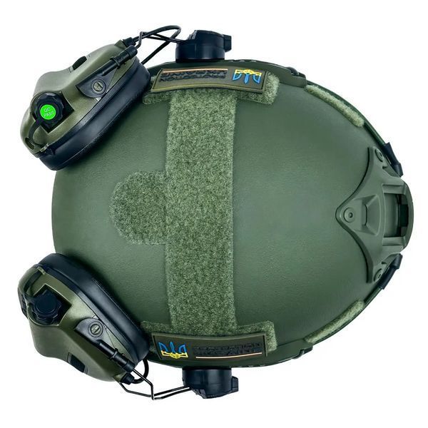 Комплект Шолом кевларовий Fast NIJ IIIA + навушники Earmor M31H Mod3 (Ranger Green) розмір M L9006600 фото
