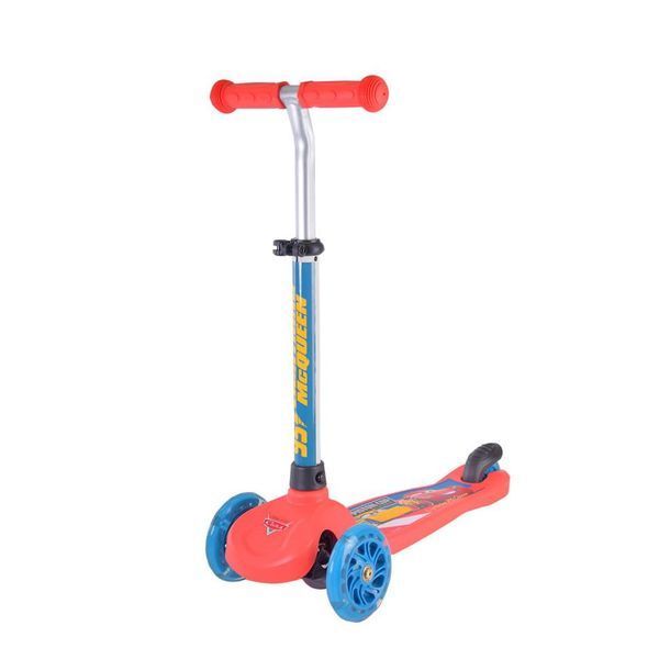 Детский самокат "Cars" Bambi LS2213 с рюкзачком 17х20 см до 25 кг Красный RT-LS2213 фото