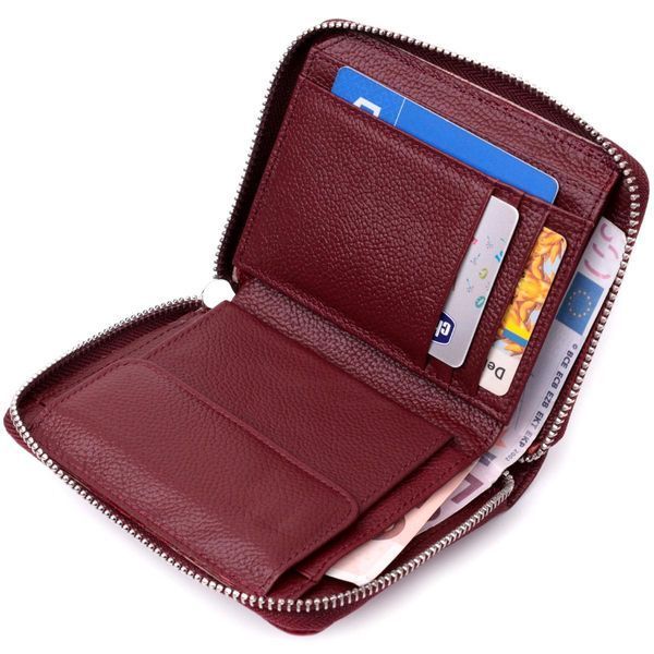 Практичный кошелек для женщин из натуральной кожи ST Leather 22450 Бордовый b22450 фото