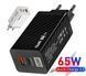 Зарядное устройство GaN BK378 USB Type-C 65W Сетевой адаптер L37800 фото 5