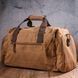 Зручна дорожня сумка із щільного текстилю 21239 Vintage Коричнева b21239 фото 8