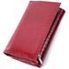 Кошелек женский в три сложения из лакированной натуральной кожи ST Leather 22708 Красный b22708 фото 2