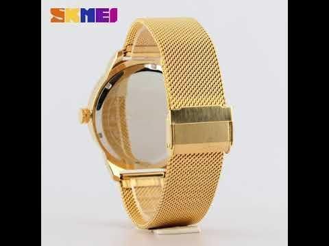 Годинник чоловічий наручний Skmei 9166 Gold blue оригінал L916603 фото