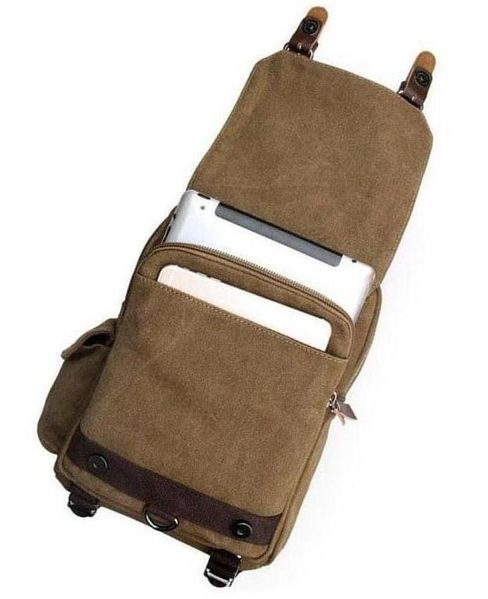 Міський текстильний рюкзак Vintage 14481 Бежевий 24х32х9 см b14481 фото