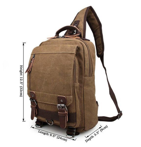 Міський текстильний рюкзак Vintage 14481 Бежевий 24х32х9 см b14481 фото