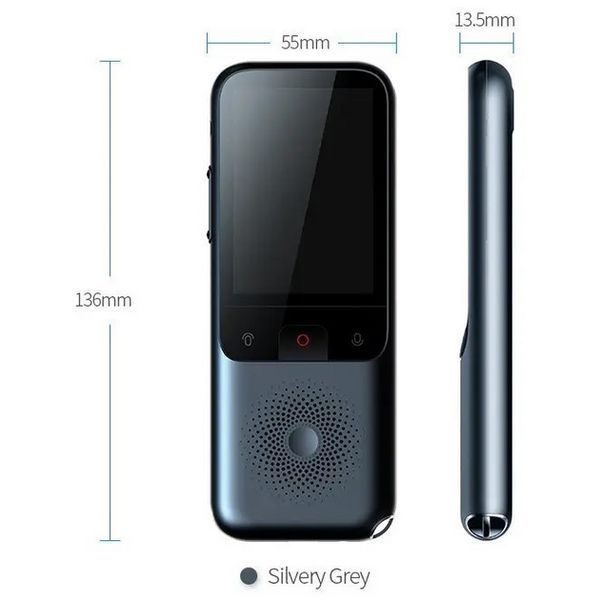 Электронный голосовой переводчик Leory T11 Wi-Fi (138 языков) без интернета 1500мАч L703867 фото
