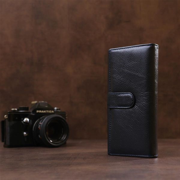 Кошелек-клатч женский с визитницей ST Leather 18880 Серо-синий b18880 фото