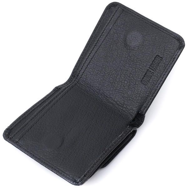 Компактный женский кошелек с карманом для монет из натуральной кожи ST Leather 22690 Черный b22690 фото