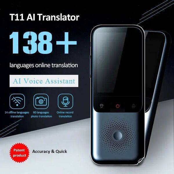 Электронный голосовой переводчик Leory T11 Wi-Fi (138 языков) без интернета 1500мАч L703867 фото