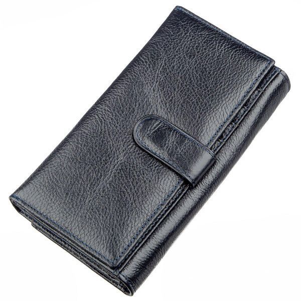 Кошелек-клатч женский с визитницей ST Leather 18880 Серо-синий b18880 фото