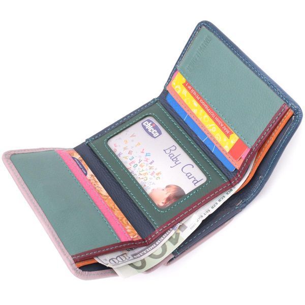 Практичный кошелек для девушек из натуральной кожи ST Leather 22496 Разноцветный b22496 фото
