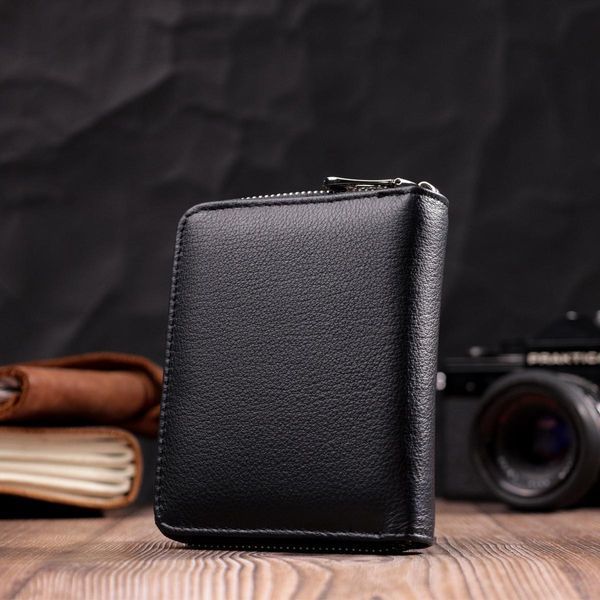 Портмоне для жінок на блискавці із натуральної шкіри ST Leather 19488 Чорний b19488 фото