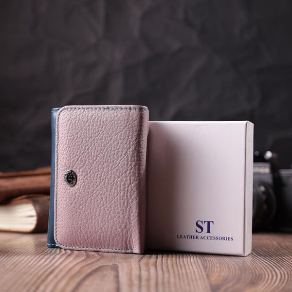 Практичный кошелек для девушек из натуральной кожи ST Leather 22496 Разноцветный b22496 фото