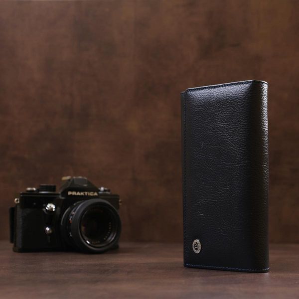 Кошелек-клатч женский с визитницей ST Leather 18880 Серо-синий b18880 фото