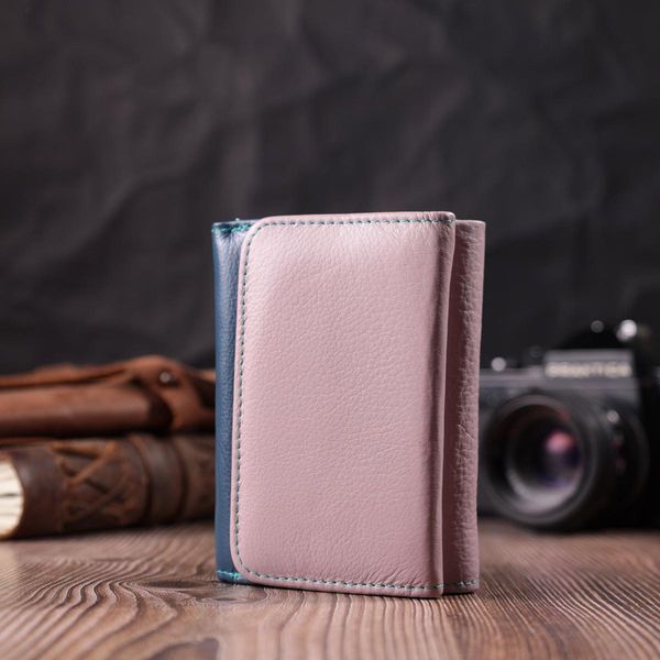 Практичный кошелек для девушек из натуральной кожи ST Leather 22496 Разноцветный b22496 фото
