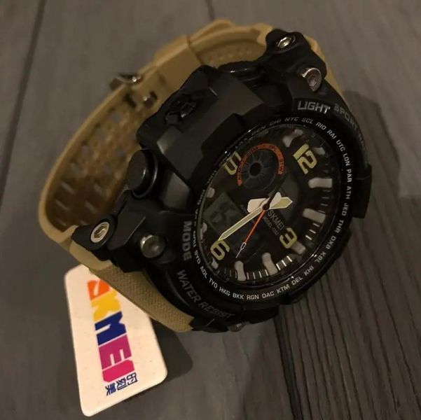 Чоловічий наручний годинник Skmei Disel 1283 Хакі L128302 фото