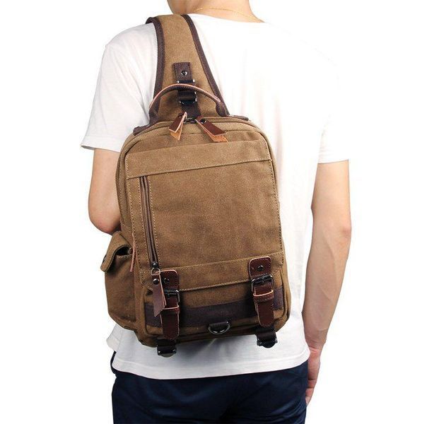 Міський текстильний рюкзак Vintage 14481 Бежевий 24х32х9 см b14481 фото