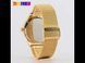 Годинник чоловічий наручний Skmei 9166 Gold blue оригінал L916603 фото 4