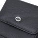 Компактный женский кошелек с карманом для монет из натуральной кожи ST Leather 22690 Черный b22690 фото 5