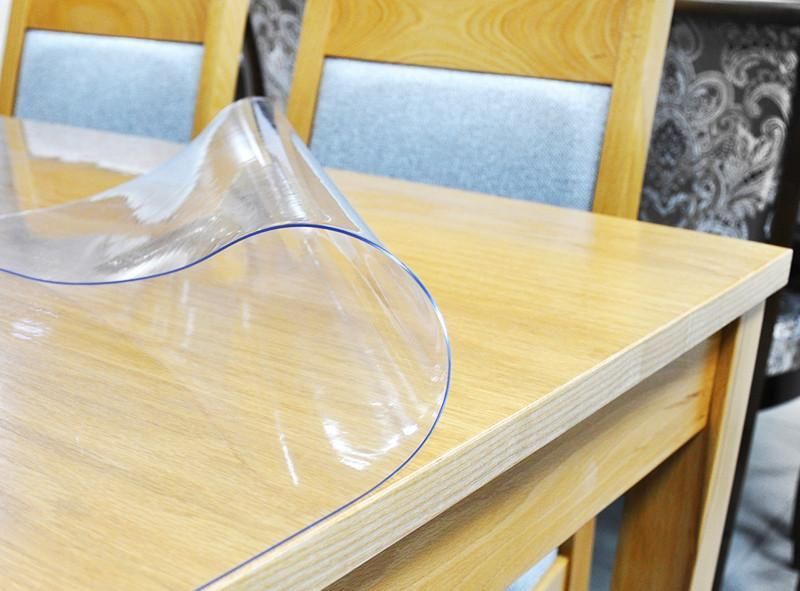 М'яке скло Прозора силіконова скатертина на стіл Soft Glass Захист для меблів 2.6х1.0м (товщина 1.5 мм) L1500017 фото