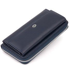 Кошелек универсальный женский ST Leather 19296 Темно-синий b19296 фото