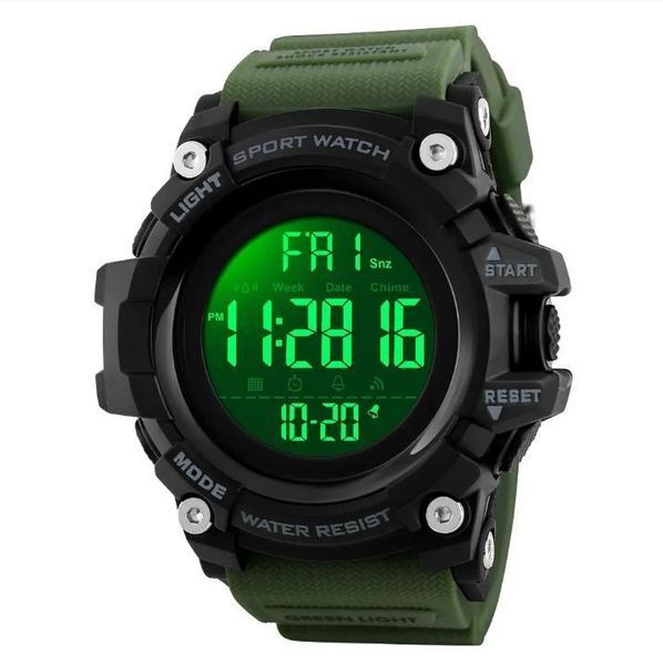 Мужские спортивные часы Skmei 1384 Зеленые L138403 фото