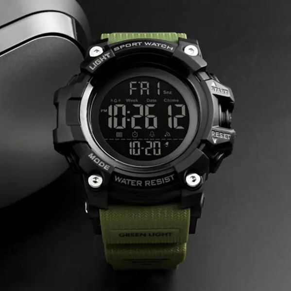 Мужские спортивные часы Skmei 1384 Зеленые L138403 фото