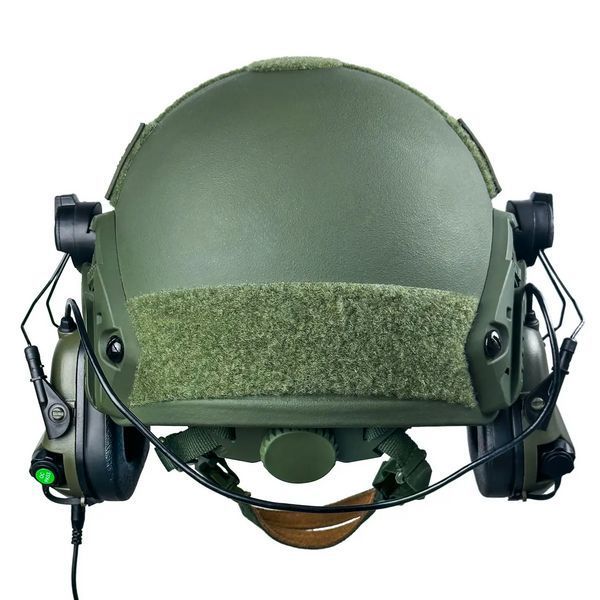 Комплект Шолом кевларовий Fast NIJ IIIA + навушники Earmor M31H Mod3 (Ranger Green) розмір L L9006601 фото