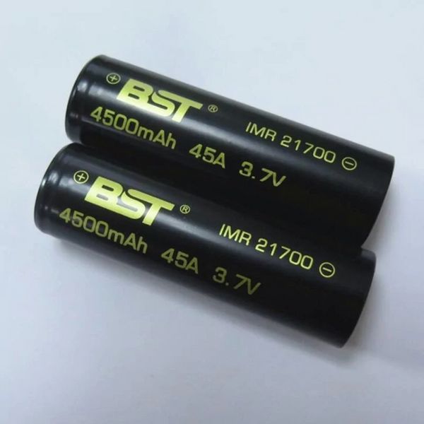 Аккумулятор 21700 45A BST 3.7V 4500mah (Черный) L978181 фото