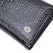 Женский кошелек в три сложения из лакированной натуральной кожи ST Leather 22707 Черный b22707 фото 8