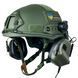 Комплект Шолом кевларовий Fast NIJ IIIA + навушники Earmor M31H Mod3 (Ranger Green) розмір L L9006601 фото 1