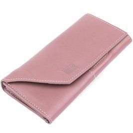 Кожаный женский кошелек Grande Pelle 11577 Розовый b11577 фото