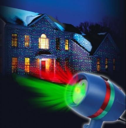 Лазерный проектор Star Shower Motion Laser Light (для дома и улицы) Blue L800378 фото