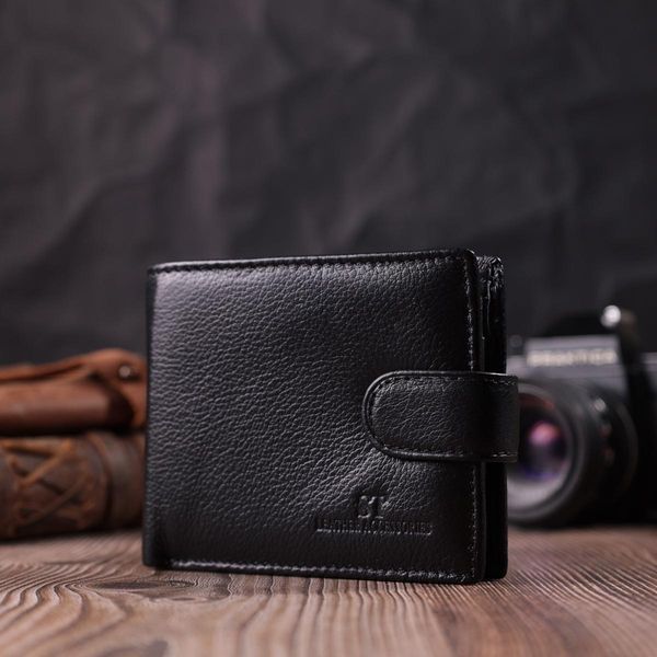 Кошелек для мужчин из натуральной кожи ST Leather 22461 Черный b22461 фото